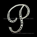 Crystal Alphabelt strass Lettre initiale a to Z Cake de mariage Topper